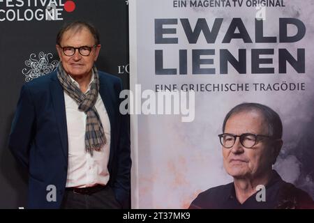 Cologne, Germany. 23rd Oct, 2023. Ewald Lienen, a former German football manager attends the photocall of film ''Ewald Lienen'' at film palast in cologne, Germany on Oct.23.2023 during the international cologne film festival. (Photo by Ying Tang/NurPhoto)0 Credit: NurPhoto SRL/Alamy Live News Stock Photo