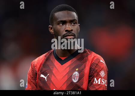 Milan, Italy. 22nd Oct, 2023. Fikayo Tomori of AC Milan looks on during the Serie A match at Giuseppe Meazza, Milan. Picture credit should read: Jonathan Moscrop/Sportimage Credit: Sportimage Ltd/Alamy Live News Stock Photo