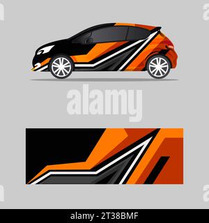 modern trendy wrapping car decal design vector Stock Vector