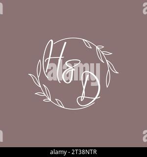 HD wedding initials monogram logo ideas vector graphic Stock Vector