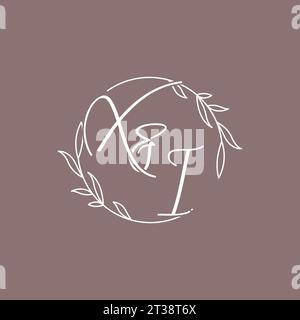 XI wedding initials monogram logo ideas vector graphic Stock Vector