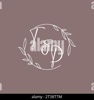 TP wedding initials monogram logo ideas vector graphic Stock Vector