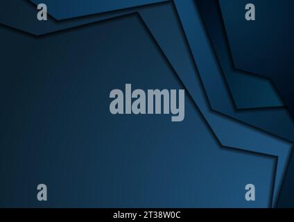 Dark blue corporate material abstract background. Vector illustration Stock Vector