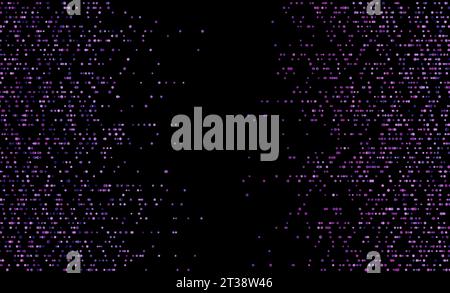 Abstract dark geometric shiny background with violet dots. Vector design Stock Vector