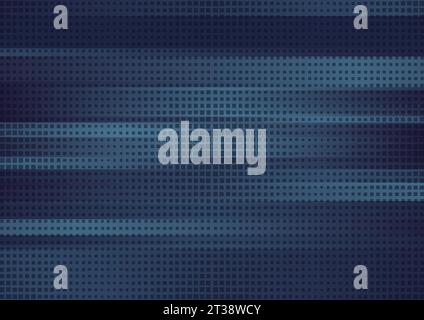Dark blue abstract technology geometric minimal background. Vector illustration Stock Vector