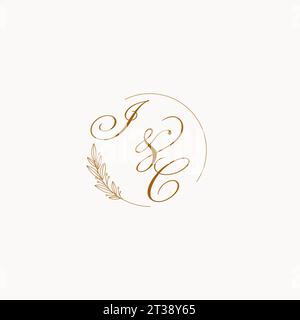 IC beauty monogram and elegant logo design handwriting logo of initial ...