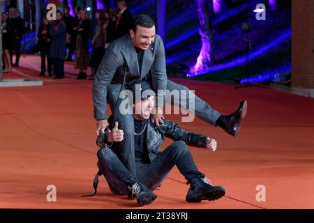 Rome, Italy. 23rd Oct, 2023. Clementino attends a red carpet for the movie ''Posso Entrare? An Ode To Naples'' during the 18th Rome Film Festival at Auditorium Parco Della Musica on October 23, 2023 in Rome, Italy. (Photo by Massimo Valicchia/NurPhoto) Credit: NurPhoto SRL/Alamy Live News Stock Photo