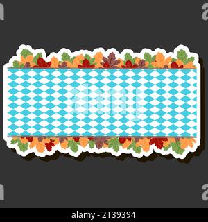 Beautiful color illustration on theme of celebrating annual Oktoberfest holiday Stock Vector