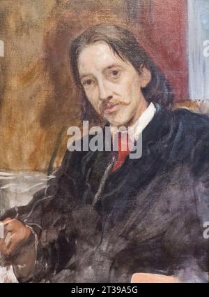 Robert Louis Stevenson by Sir William Blake Richmond Stock Photo