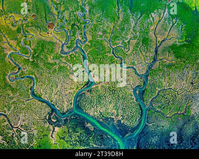 An Aerial Shot Displaying The Intricate Patterns And Stunning Blue Ice 