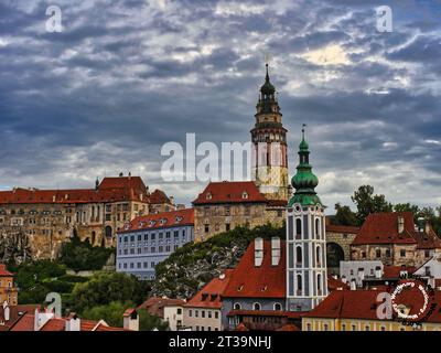 Town veiw of Český Krumlov, Czech Stock Photo