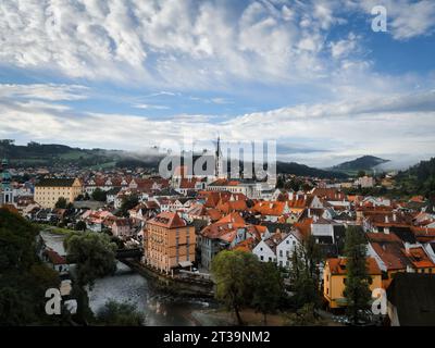 Town veiw of Český Krumlov, Czech Stock Photo