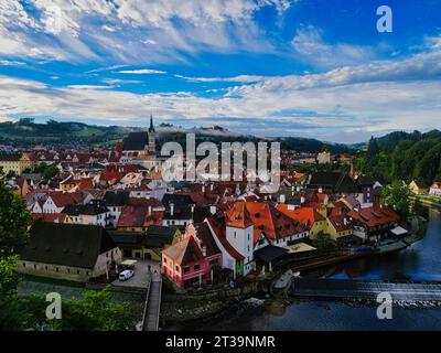 Town veiw of Český Krumlov, Czech Stock Photo