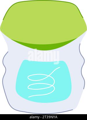 ing dental floss cartoon vector illustration Stock Vector Image & Art ...