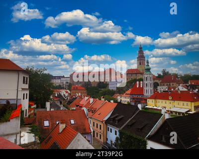 Town veiw of Český Krumlov, Czech Stock Photo