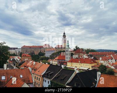 Town veiw of Český Krumlov, Czech Stock Photo