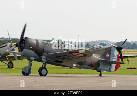 Curtiss, Hawk 75, G-CCVH, IWM, Duxford, Cambridgeshire, England. Stock Photo