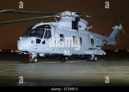 Agusta Westland AW101, Merlin, RNAS, Yeovilton. Stock Photo