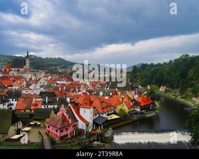 Town veiw of Český Krumlov, Czech Stock Photo