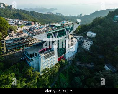 Hong Kong, China, 28 May 2022, Rows of public estates are seen ...
