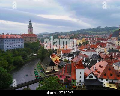 Town veiw of Český Krumlov, Czech Stock Photo