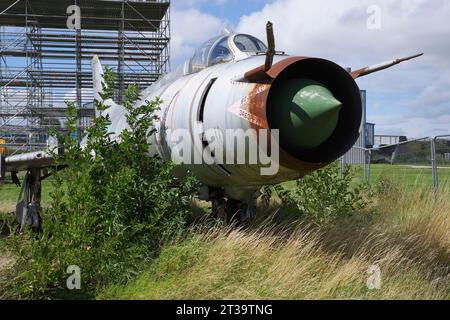 Sukhoi SU-17, 69004, 54 Red, Hawarden, Chester Airport, Stock Photo