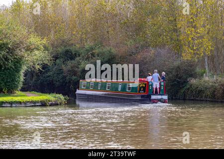 Locks on the Northampton arm of the River Nene, 17 Locks heading down into Northampton, England, UK. Stock Photo