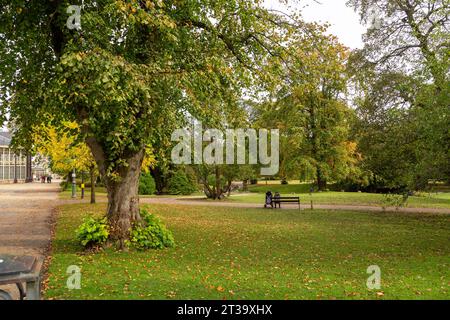 Buxton Pavilion Gardens a public park in the centre of Buxton Stock Photo