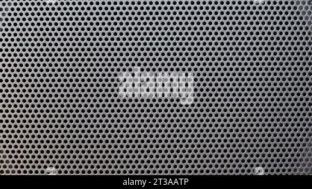 grey steel mesh metal texture useful as a background Stock Photo