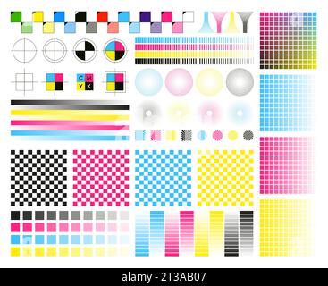 Color Chart Print Test Page Color Stock Vector (Royalty Free