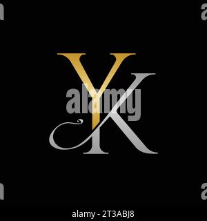 YK logo, YK monogram, initials KY logo, letter KY logo, Elegant, icon, vector Stock Vector