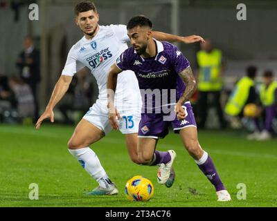 Florence, Italy. 23rd Oct, 2023. Alfred Duncan Of Acf Fiorentina 