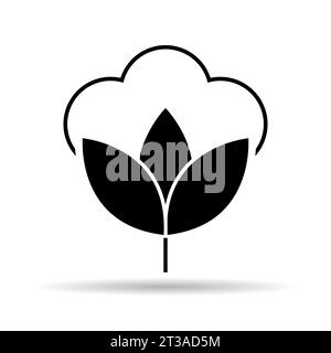 Cotton organic icon, clothing symbol natural symbol, web graphic vector  illustration Stock Vector Image & Art - Alamy