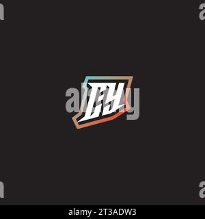 CY letter combination cool logo esport initial and cool color gradattion ideas Stock Vector