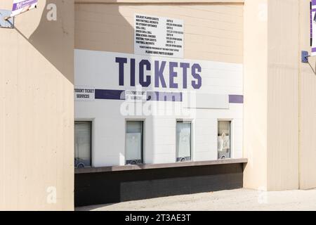 Ryan Field, built in 1926, is home to the Northwestern University Wildcats NCAA football team. Stock Photo