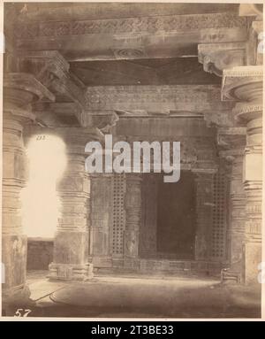 Doorway in Thousand Pillar Temple, Hanamkonda, India Stock Photo