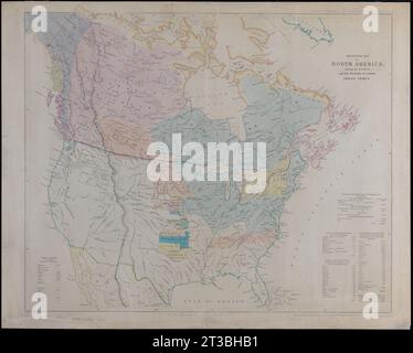 Map of the Indian tribes of North America, about 1600 A.D. along the ...