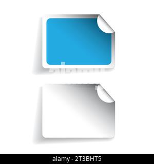 Blank labels or stickers vector Stock Vector