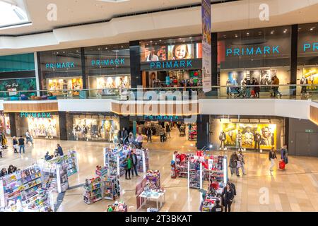 Primark store inside Queensgate Shopping Centre, Long Causeway, Peterborough, Cambridgeshire, England, United Kingdom Stock Photo