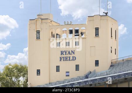 Ryan Field, built in 1926, is home to the Northwestern University Wildcats NCAA football team. Stock Photo