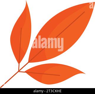 Isolated colored autumn leaf icon Vector Stock Vector Image & Art - Alamy