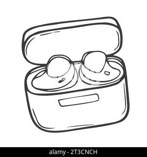 Wireless headphones. Bluetooth headphones Vector Stock Vector