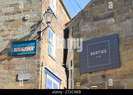 Picturesque old fishing village, Robin Hood's Bay, on the Heritage Coast of the North Yorkshire Moors, UK Stock Photo