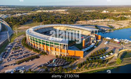 Waco, TX - September 22, 2023: McLane Stadium, home of the Baylor University Bears football team. Stock Photo