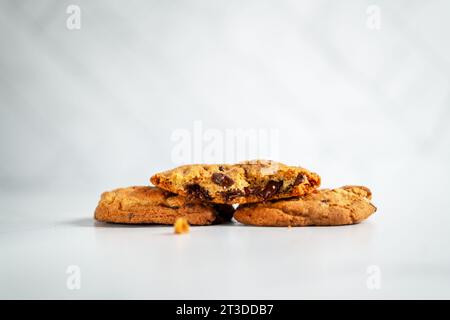 Chocolate Chip Cookies Freshly Baked Stock Photo