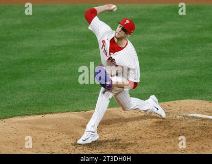 Philadelphia Phillies relief pitcher Jeff Hoffman throws against the ...