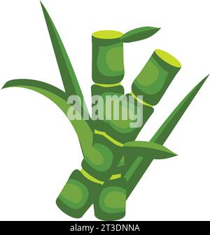 sugarcane and leaves Stock Vector