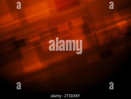 Dark orange abstract technology geometric background. Vector design Stock Vector