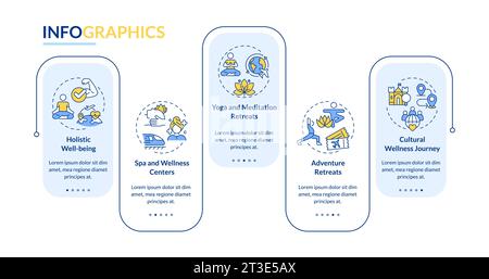 Multicolor medical tourism layout with linear icons Stock Vector