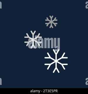 Winter icon. Weather illustration in flat design vector. Vector design element for logo, web and print Stock Vector
